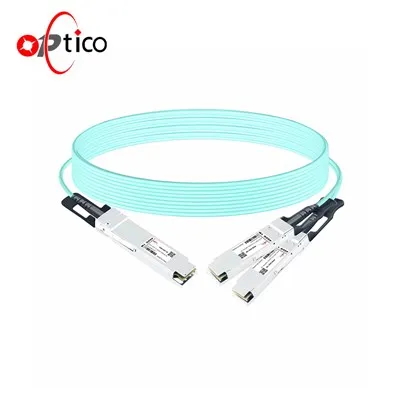 400G OSFP Go 2xQSFP56 200G Cábla Optúil Gníomhach