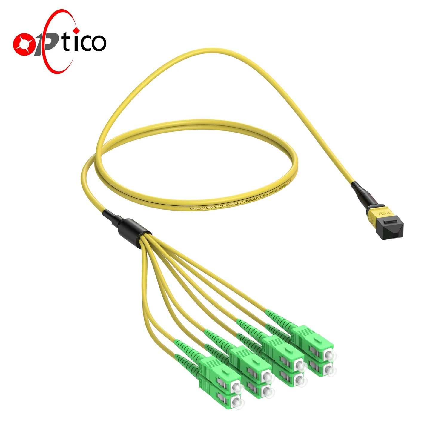 8F MPO MTP go SC Brainse Cábla OS2 UPC